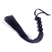 Черная силиконовая плеть - 37 см. - Boys of Toys - купить с доставкой в Краснодаре