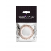 Эрекционное кольцо с бежевыми «ресничками» - Sextaz - в Краснодаре купить с доставкой