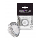 Эластичное эрекционное кольцо с длинными черными «ресничками» - Sextaz - в Краснодаре купить с доставкой