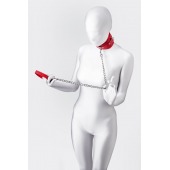 Красный ошейник с подкладкой из меха - ToyFa - купить с доставкой в Краснодаре