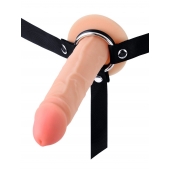 Мужской полый страпон на регулируемых ремнях - 18,5 см. - Sex Expert - купить с доставкой в Краснодаре