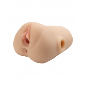 Телесный мастурбатор с вибрацией Double Pounder Vibrating Squeeze Stroker - Pipedream - в Краснодаре купить с доставкой