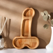 Деревянное блюдо для подачи в форме члена (25 х 16,5 х 1,7 см) - Сима-Ленд - купить с доставкой в Краснодаре