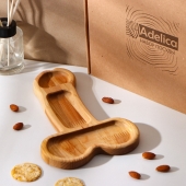 Деревянное блюдо для подачи в форме члена (25 х 16,5 х 1,7 см) - Сима-Ленд - купить с доставкой в Краснодаре