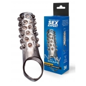 Дымчатая насадка на пенис с выпуклостями - 11 см. - Sex Expert - в Краснодаре купить с доставкой