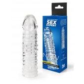 Прозрачная закрытая насадка на пенис - 17 см. - Sex Expert - в Краснодаре купить с доставкой