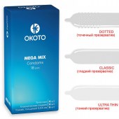 Презервативы OKOTO Mega Mix - 18 шт. - Sitabella - купить с доставкой в Краснодаре