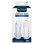 Набор из 2 прозрачных насадок на член Seductive Tickler Sleeves Set - NMC - в Краснодаре купить с доставкой