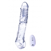 Прозрачная насадка-удлинитель Length Enhancer With Bullet с подхватом - 22,3 см. - NMC - в Краснодаре купить с доставкой