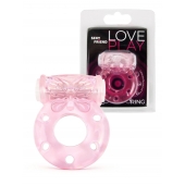 Розовое эрекционное виброкольцо с бабочкой - 1137 - в Краснодаре купить с доставкой