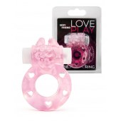 Розовое эрекционное виброкольцо в форме зайчика - 1137 - в Краснодаре купить с доставкой