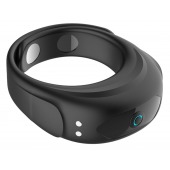 Черное эрекционное виброкольцо на ремешках - Boys of Toys - в Краснодаре купить с доставкой