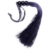 Черная силиконовая плетка - 25,4 см. - Boys of Toys - купить с доставкой в Краснодаре