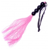 Розовая силиконовая плеть - 35,5 см. - Boys of Toys - купить с доставкой в Краснодаре