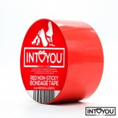 Красный скотч для фиксации Non-Sticky Bondage Tape - 15 м. - Intoyou - купить с доставкой в Краснодаре