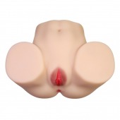 Телесный мастурбатор с 2 любовными отверстиями Olivia - Baile - в Краснодаре купить с доставкой