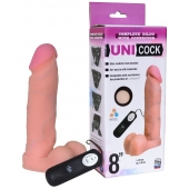 Фаллическая насадка Харнесс UNICOCK 8  с вибрацией - 20 см. - LOVETOY (А-Полимер) - купить с доставкой в Краснодаре