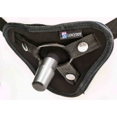 Страпон с 2 насадками и вибрацией UniStrap - 20 и 18 см. - LOVETOY (А-Полимер) - купить с доставкой в Краснодаре
