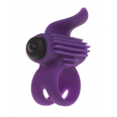 Эрекционное кольцо с подхватом мошонки и стимуляцией клитора Bullet Lastic Ring - Adrien Lastic - в Краснодаре купить с доставкой