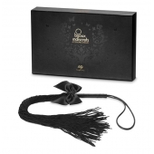 Чёрная плётка Lilly Whip Bijoux - Bijoux Indiscrets - купить с доставкой в Краснодаре