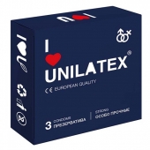 Ультрапрочные презервативы Unilatex Extra Strong - 3 шт. - Unilatex - купить с доставкой в Краснодаре