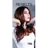 Чёрный кожаный чокер-кляп Tyra Black - Rebelts - купить с доставкой в Краснодаре