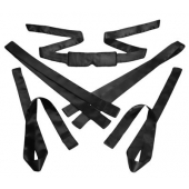 Бондажный набор из сатиновых лент Bordeaux 5 Piece Satin Bondage Set - XR Brands - купить с доставкой в Краснодаре