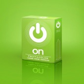 Цветные ароматизированные презервативы ON) Fruit   Color - 3 шт. - ON) - купить с доставкой в Краснодаре