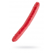 Красный двусторонний фаллоимитатор - 31 см. - ToyFa купить с доставкой в интернет-магазине Orgasmix в Краснодаре Красный двусторонний фаллоимитатор - 31 см. - ToyFa
