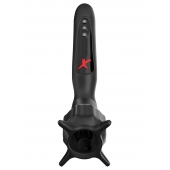 Чёрный вибростимулятор для головки члена с эффектом всасывания Vibrating Roto-Sucker - Pipedream - в Краснодаре купить с доставкой