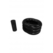 Чёрное эрекционное виброкольцо Stretch - Bathmate - в Краснодаре купить с доставкой