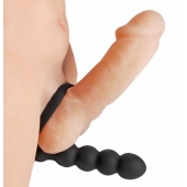 Насадка для двойного проникновения Double Fun Cock Ring with Double Penetration Vibe - XR Brands - в Краснодаре купить с доставкой
