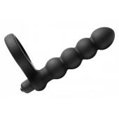 Насадка для двойного проникновения Double Fun Cock Ring with Double Penetration Vibe - XR Brands - в Краснодаре купить с доставкой