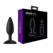 Чёрная вибровтулка NEXUS ACE SMALL с дистанционным управлением - 10 см. - Nexus Range в Краснодаре Чёрная вибровтулка NEXUS ACE SMALL с дистанционным управлением - 10 см. - Nexus Range
