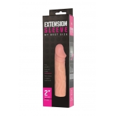 Телесная насадка-удлинитель Extension sleeve - 17 см. - Sitabella - в Краснодаре купить с доставкой