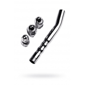 Металлический анальный душ с тремя насадками - ToyFa - купить с доставкой в Краснодаре