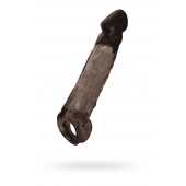 Чёрная насадка на пенис Tс подхватом - 19,5 см. - ToyFa - в Краснодаре купить с доставкой