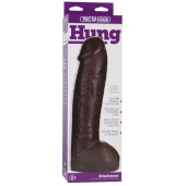 Большая насадка для трусиков Vac-U-Lock Realistic Hung - 31,7 см. - Doc Johnson - купить с доставкой в Краснодаре