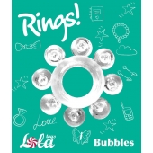 Прозрачное эрекционное кольцо Rings Bubbles - Lola Games - в Краснодаре купить с доставкой