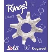 Прозрачное эрекционное кольцо Rings Cogweel - Lola Games - в Краснодаре купить с доставкой