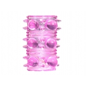 Розовая насадка на пенис Rings Armour - Lola Games - в Краснодаре купить с доставкой