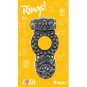 Чёрное эрекционное кольцо Rings Ringer - Lola Games - в Краснодаре купить с доставкой