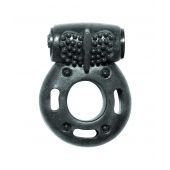 Черное эрекционное кольцо с вибрацией Rings Axle-pin - Lola Games - в Краснодаре купить с доставкой