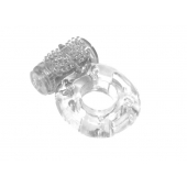 Прозрачное эрекционное кольцо с вибрацией Rings Axle-pin - Lola Games - в Краснодаре купить с доставкой