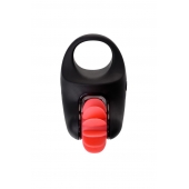 Чёрно-красное эрекционное виброкольцо Erotist - Erotist Adult Toys - в Краснодаре купить с доставкой