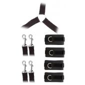 Комплект наручников и поножей LUXURIOUS BED RESTRAINT CUFF SET - Blush Novelties - купить с доставкой в Краснодаре