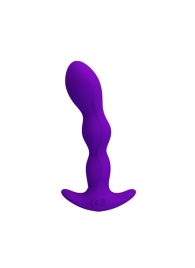 Фиолетовый анальный стимулятор простаты с вибрацией Yale - 14,5 см. - Baile - в Краснодаре купить с доставкой
