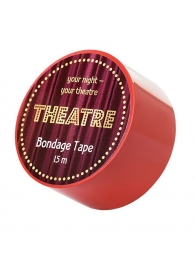 Красный бондажный скотч TOYFA Theatre - 15 м. - ToyFa - купить с доставкой в Краснодаре
