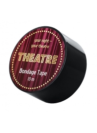 Черный бондажный скотч TOYFA Theatre - 15 м. - ToyFa - купить с доставкой в Краснодаре