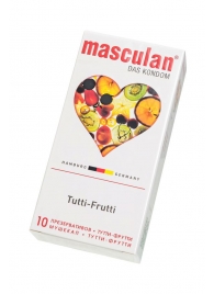Жёлтые презервативы Masculan Ultra Tutti-Frutti с фруктовым ароматом - 10 шт. - Masculan - купить с доставкой в Краснодаре